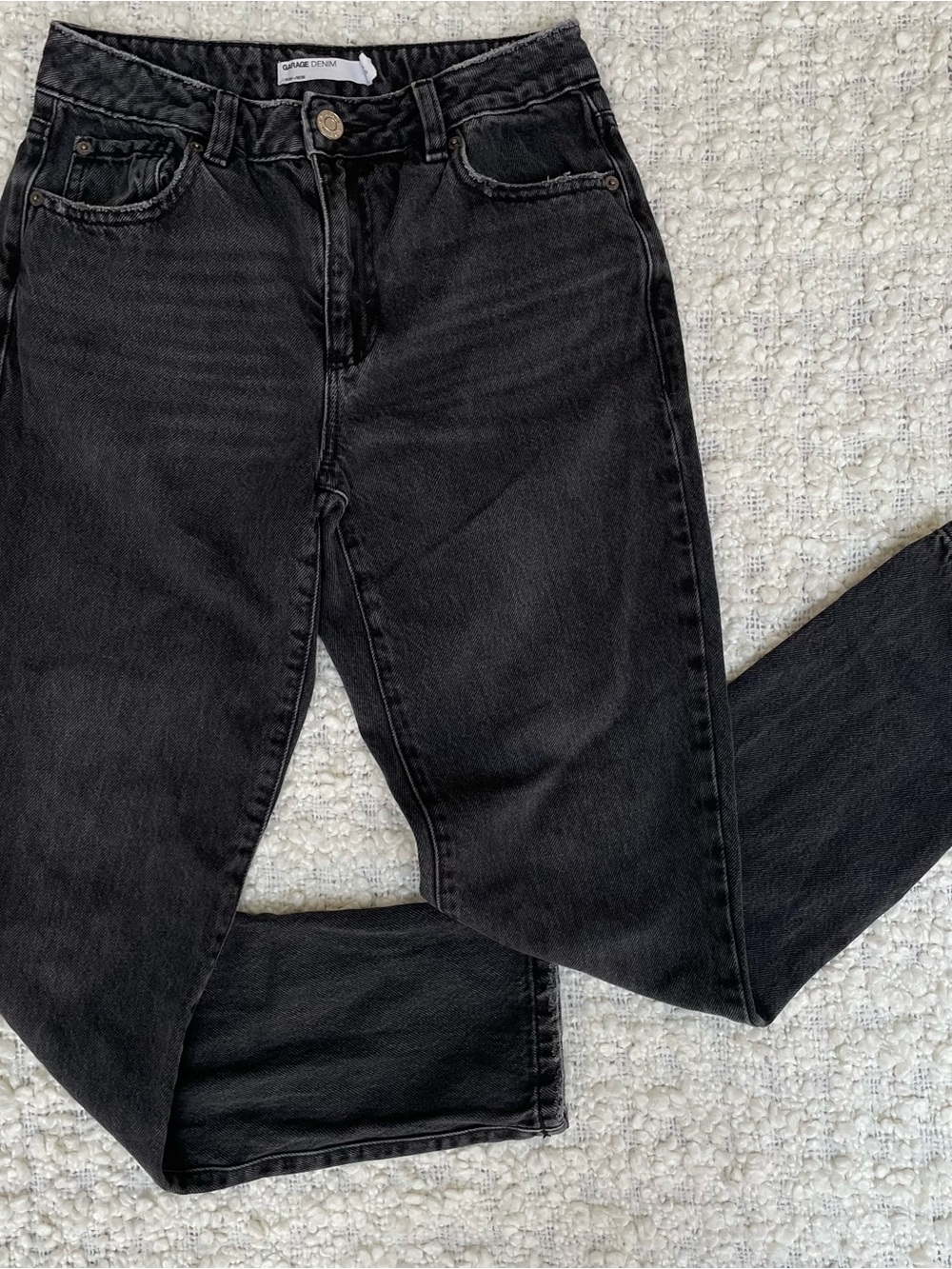 Garage Women's High-Rise Black Mom Jeans Size 01 / 25